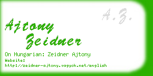 ajtony zeidner business card
